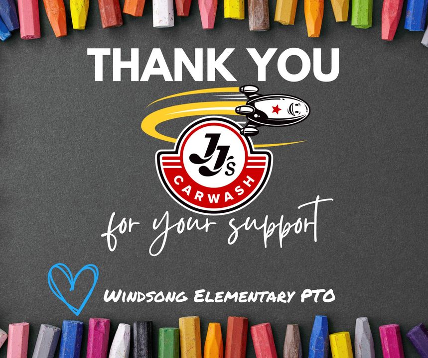 "Thank you JJ's for hosting a spirit event! Your generosity helps us support our students and teachers."